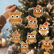 Load image into Gallery viewer, Paint by Numbers Christmas Ornaments - Christmas Forest Friends Kit