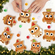 Load image into Gallery viewer, Paint by Numbers Christmas Ornaments - Christmas Forest Friends Kit