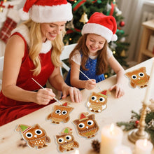Load image into Gallery viewer, Paint by Numbers Christmas Ornaments - Christmas Forest Friends Kit