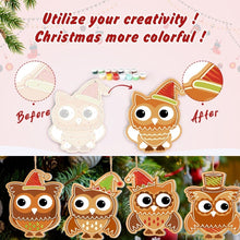 Load image into Gallery viewer, Paint by Numbers Christmas Ornaments - Christmas Forest Friends Kit