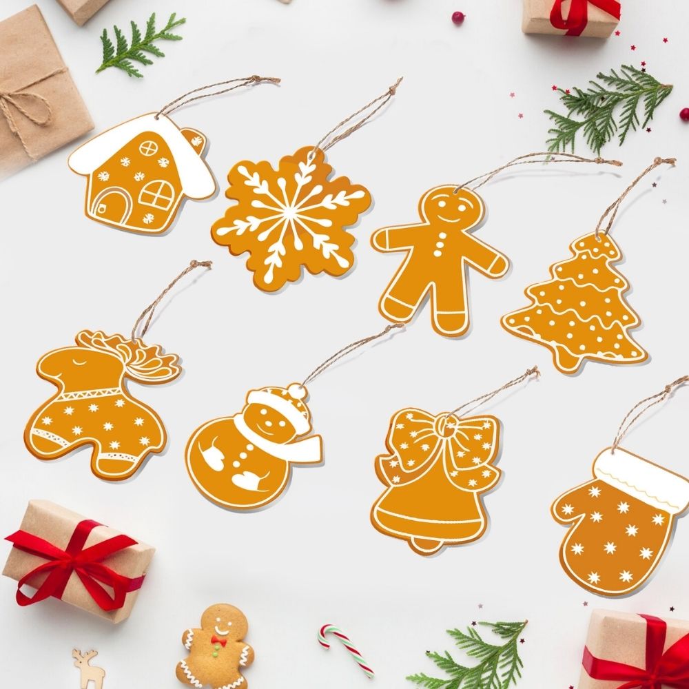 Paint by Numbers Christmas Ornaments - Holiday Cookies Kit Figured'Art