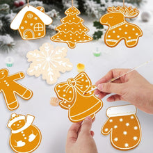 Load image into Gallery viewer, Paint by Numbers Christmas Ornaments - Holiday Cookies Kit