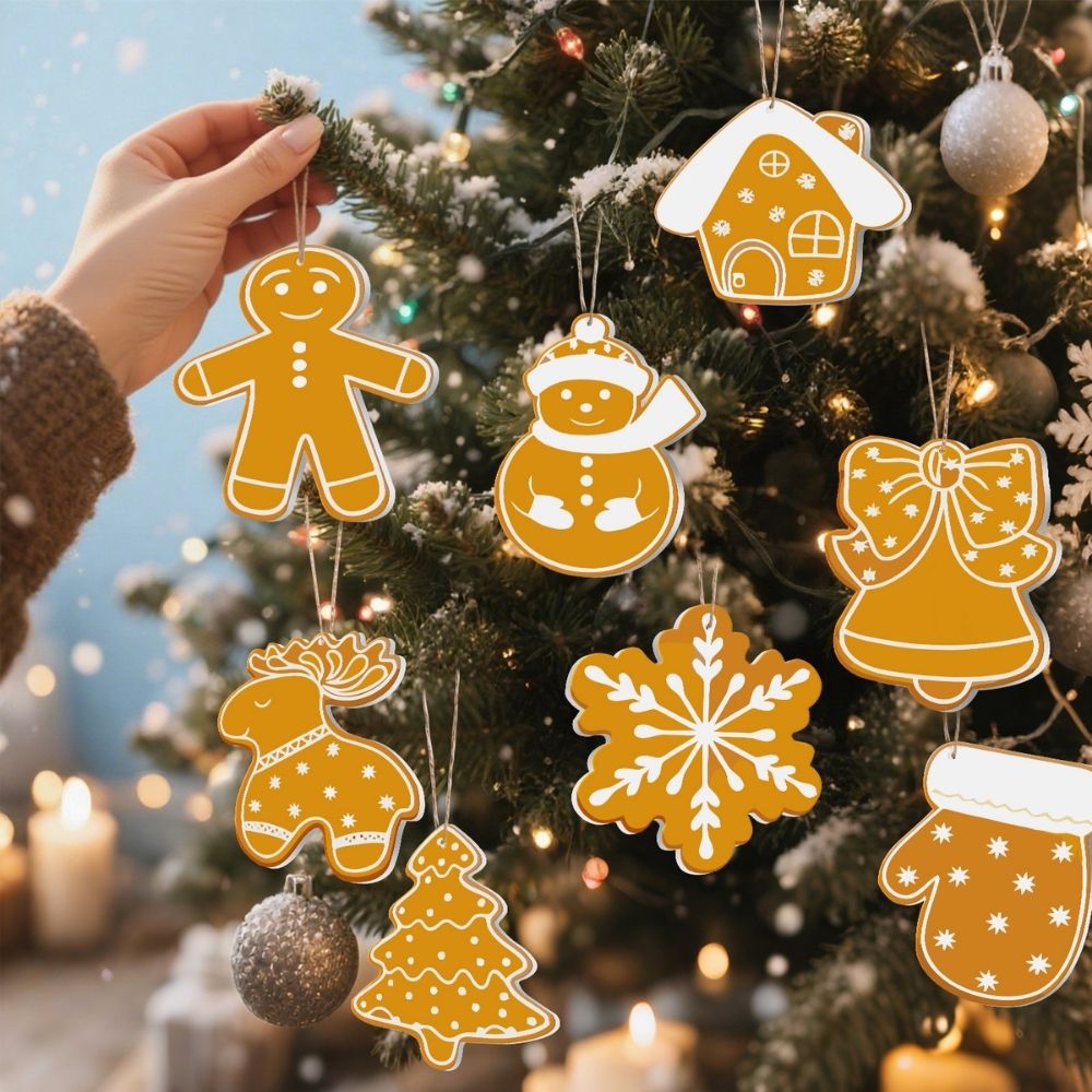 Paint by Numbers Christmas Ornaments - Holiday Cookies Kit