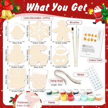 Load image into Gallery viewer, Paint by Numbers Christmas Ornaments - Holiday Cookies Kit