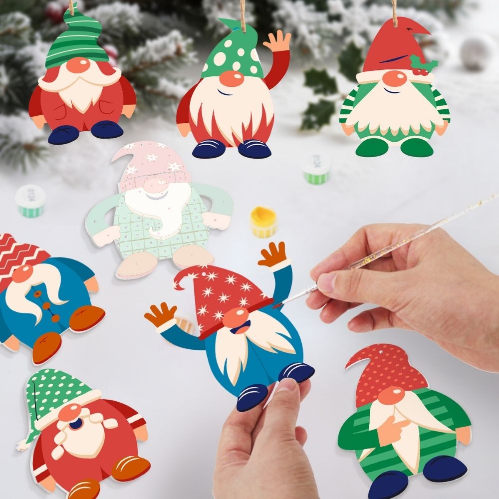 Paint by Numbers Christmas Ornaments - Nordic Christmas Charms Kit