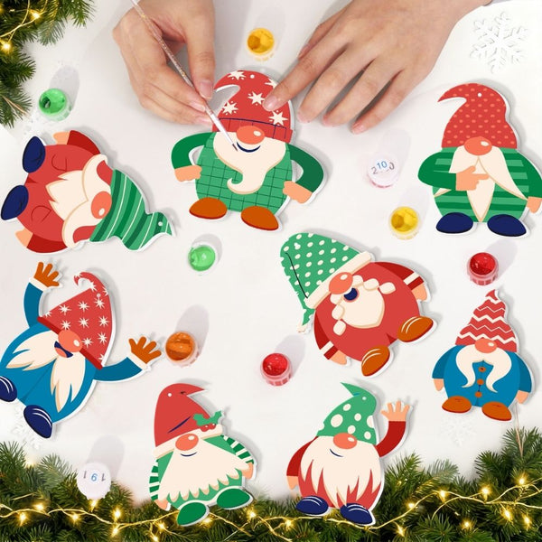 Paint by Numbers Christmas Ornaments - Nordic Christmas Charms Kit