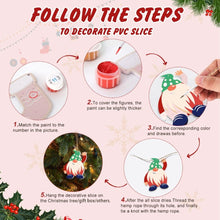 Load image into Gallery viewer, Paint by Numbers Christmas Ornaments - Nordic Christmas Charms Kit