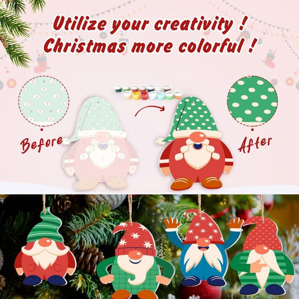 Paint by Numbers Christmas Ornaments - Nordic Christmas Charms Kit