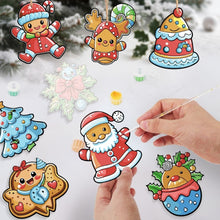 Load image into Gallery viewer, Paint by Numbers Christmas Ornaments - Santa's Cookie Parade Kit