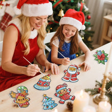 Load image into Gallery viewer, Paint by Numbers Christmas Ornaments - Santa's Cookie Parade Kit