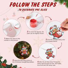 Load image into Gallery viewer, Paint by Numbers Christmas Ornaments - Santa's Cookie Parade Kit