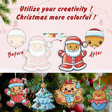 Load image into Gallery viewer, Paint by Numbers Christmas Ornaments - Santa's Cookie Parade Kit