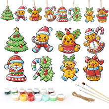 Load image into Gallery viewer, Paint by Numbers Christmas Ornaments - Holly Berry Wreath Kit