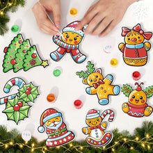 Load image into Gallery viewer, Paint by Numbers Christmas Ornaments - Holly Berry Wreath Kit