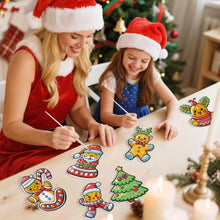 Load image into Gallery viewer, Paint by Numbers Christmas Ornaments - Holly Berry Wreath Kit