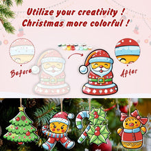 Load image into Gallery viewer, Paint by Numbers Christmas Ornaments - Holly Berry Wreath Kit