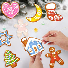 Load image into Gallery viewer, Paint by Numbers Christmas Ornaments - Jolly House &amp; Hearth Kit
