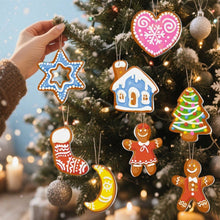 Load image into Gallery viewer, Paint by Numbers Christmas Ornaments - Jolly House &amp; Hearth Kit