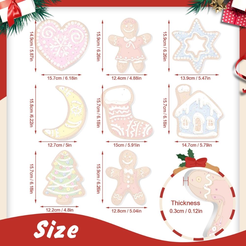 Paint by Numbers Christmas Ornaments - Jolly House & Hearth Kit