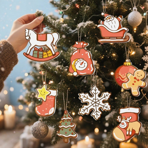 Paint by Numbers Christmas Ornaments - Joyful Icons Kit 2