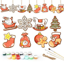 Load image into Gallery viewer, Paint by Numbers Christmas Ornaments - Joyful Icons Kit 2