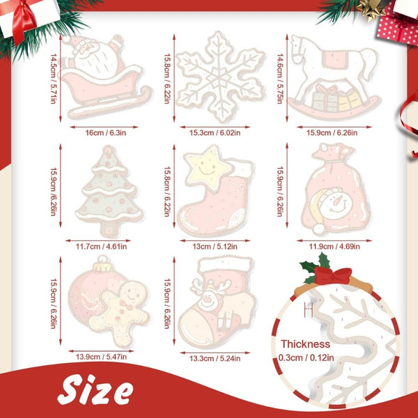 Paint by Numbers Christmas Ornaments - Joyful Icons Kit 2
