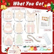 Load image into Gallery viewer, Paint by Numbers Christmas Ornaments - Joyful Icons Kit 3