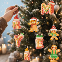 Load image into Gallery viewer, Paint by Numbers Christmas Ornaments - Gingerbread Dreams Kit