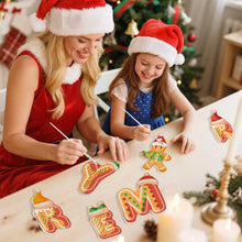 Load image into Gallery viewer, Paint by Numbers Christmas Ornaments - Gingerbread Dreams Kit