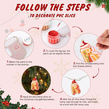 Load image into Gallery viewer, Paint by Numbers Christmas Ornaments - Gingerbread Dreams Kit