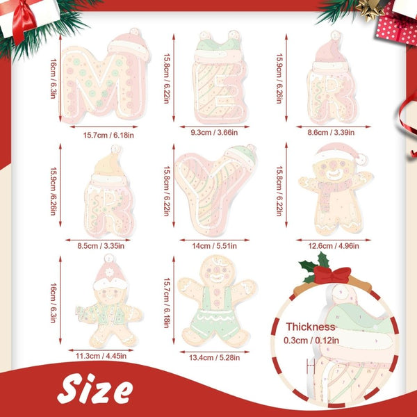 Paint by Numbers Christmas Ornaments - Gingerbread Dreams Kit