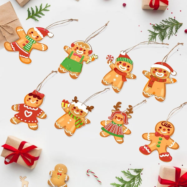 Paint by Numbers Christmas Ornaments - Gingerbread Friends Kit Figured'Art