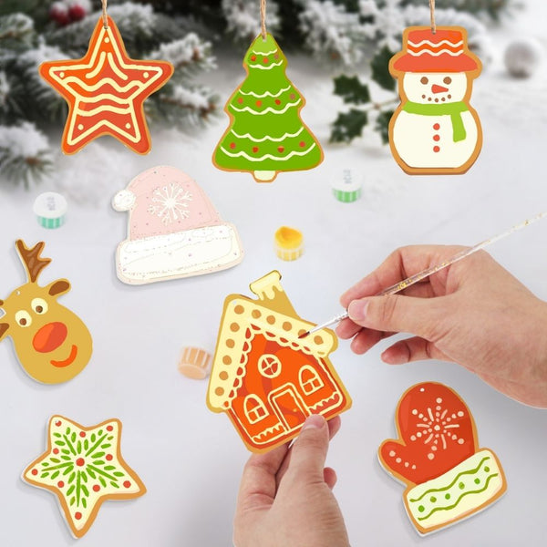 Paint by Numbers Christmas Ornaments - Christmas Village Kit