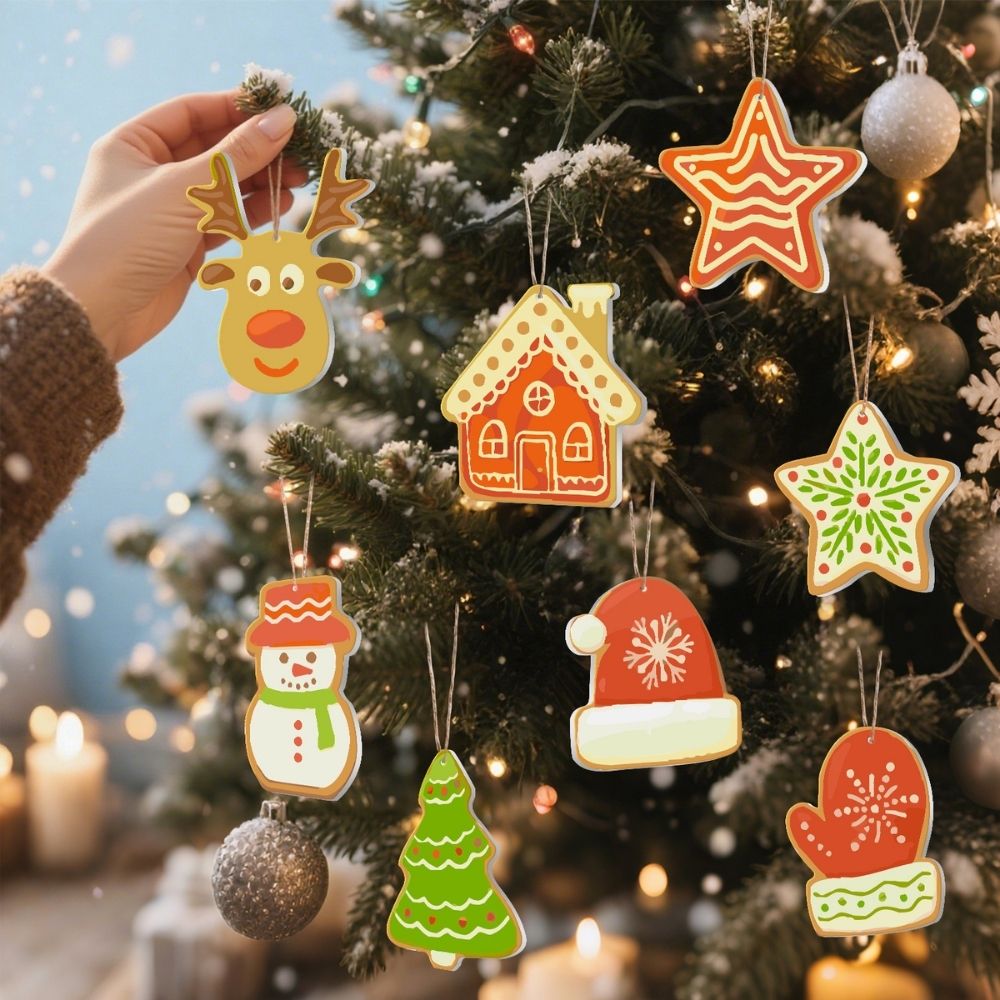 Paint by Numbers Christmas Ornaments - Christmas Village Kit