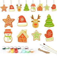Load image into Gallery viewer, Paint by Numbers Christmas Ornaments - Christmas Village Kit