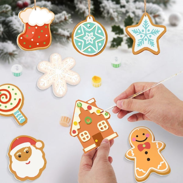 Paint by Numbers Christmas Ornaments - Merry Little Icons Kit 1