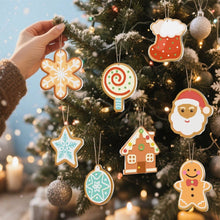 Load image into Gallery viewer, Paint by Numbers Christmas Ornaments - Merry Little Icons Kit 1