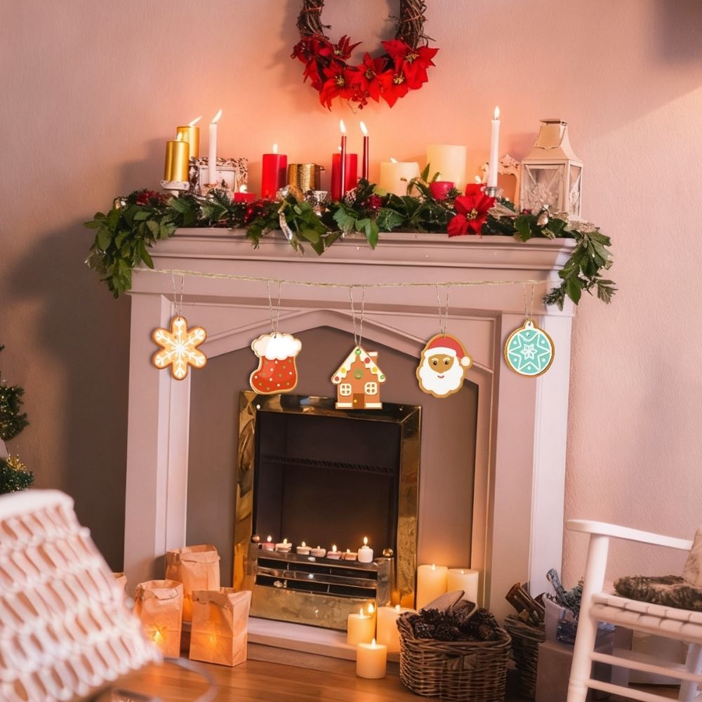 Paint by Numbers Christmas Ornaments - Merry Little Icons Kit 1