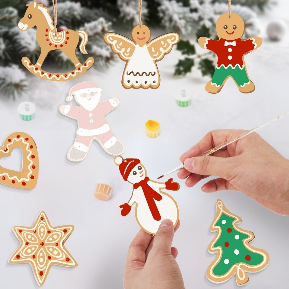 Paint by Numbers Christmas Ornaments - Merry Little Icons Kit 2