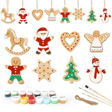 Load image into Gallery viewer, Paint by Numbers Christmas Ornaments - Merry Little Icons Kit 2