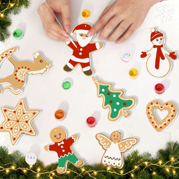 Paint by Numbers Christmas Ornaments - Merry Little Icons Kit 2