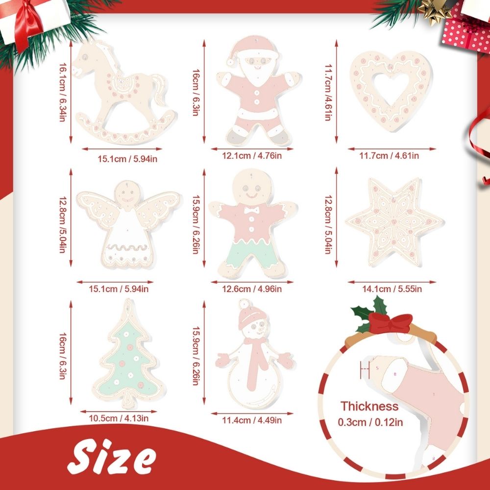 Paint by Numbers Christmas Ornaments - Merry Little Icons Kit 2