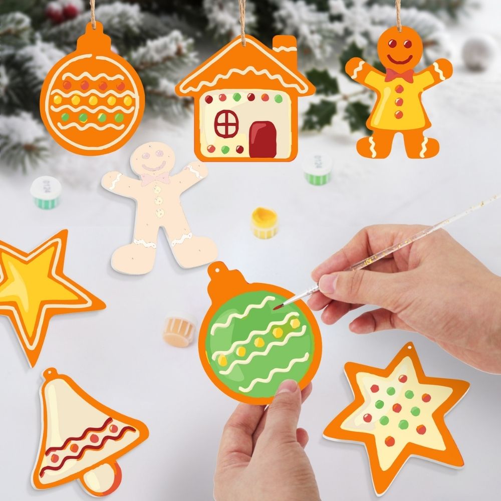 Paint by Numbers Christmas Ornaments - Merry Little Icons Kit 3