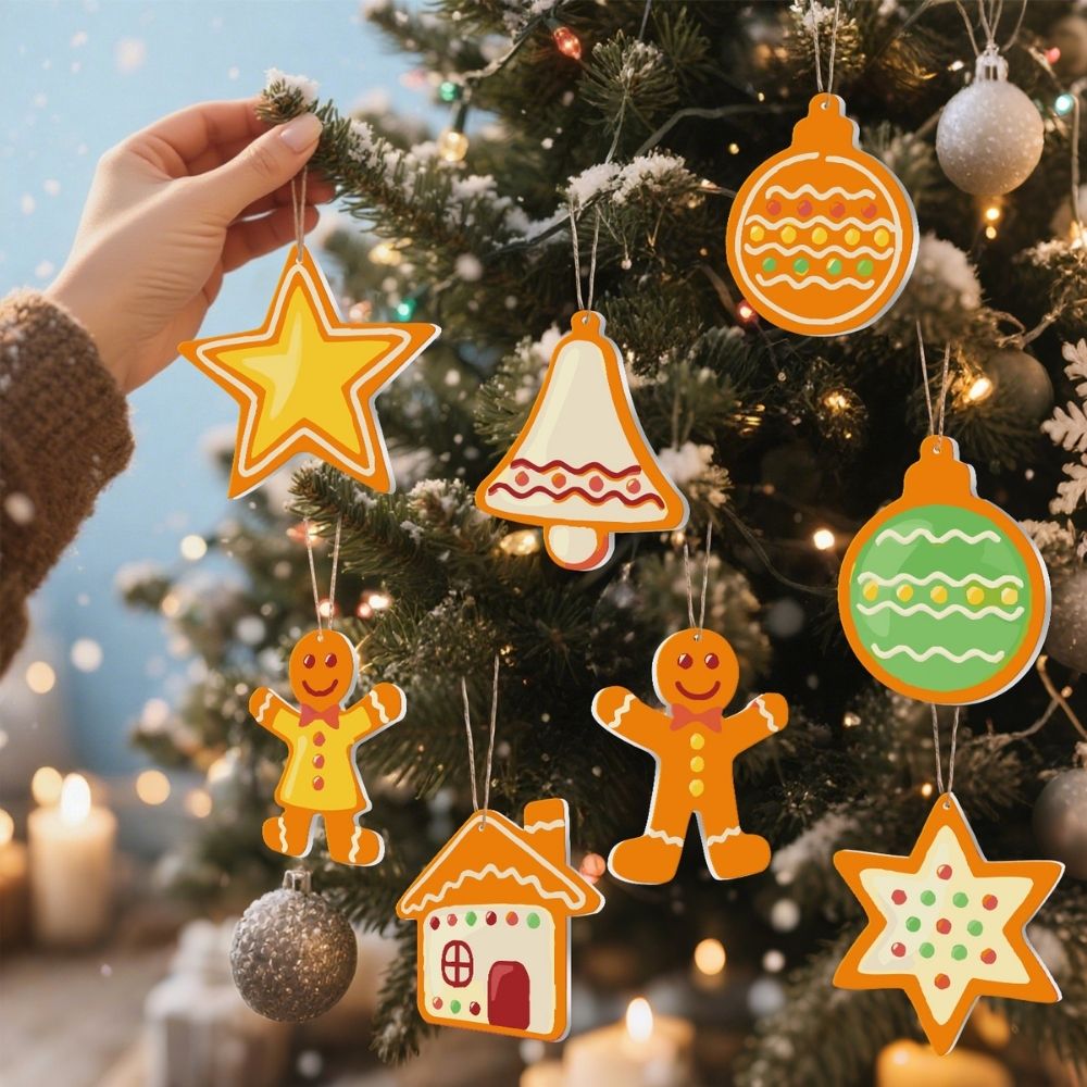 Paint by Numbers Christmas Ornaments - Merry Little Icons Kit 3