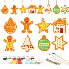 Load image into Gallery viewer, Paint by Numbers Christmas Ornaments - Merry Little Icons Kit 3