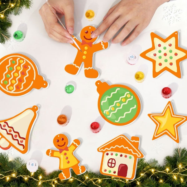 Paint by Numbers Christmas Ornaments - Merry Little Icons Kit 3