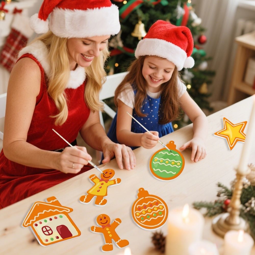 Paint by Numbers Christmas Ornaments - Merry Little Icons Kit 3