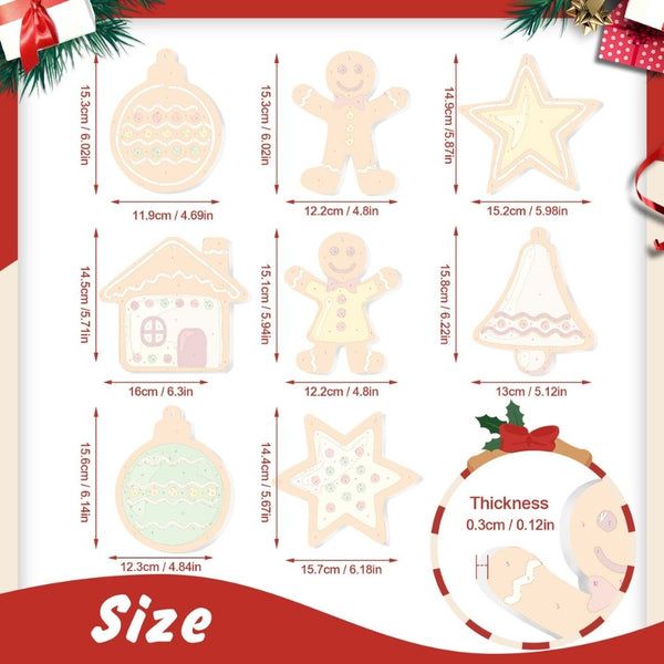 Paint by Numbers Christmas Ornaments - Merry Little Icons Kit 3