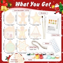 Load image into Gallery viewer, Paint by Numbers Christmas Ornaments - Merry Little Icons Kit 3