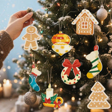 Load image into Gallery viewer, Paint by Numbers Christmas Ornaments - Cozy Fireplace Kit